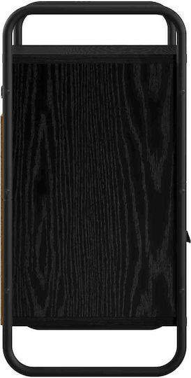 Nachttische aus Holz Schwarz 2 Stk. 60x40x30 cm
