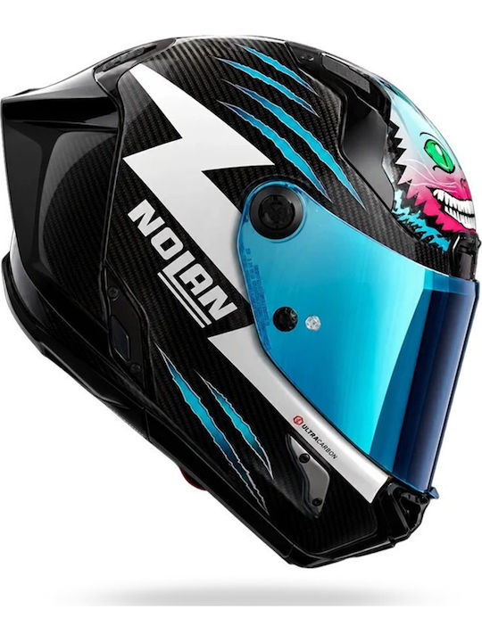 Nolan X-804 RS Ultra Carbon Herbertson 382 Aquamarina/White Motorcycle Helmet Full Face ECE 22.06 Nolan X-804 RS Ultra Carbon Herbertson 382 Aquamarina/White Motorcycle Helmet Full Face ECE 22.06