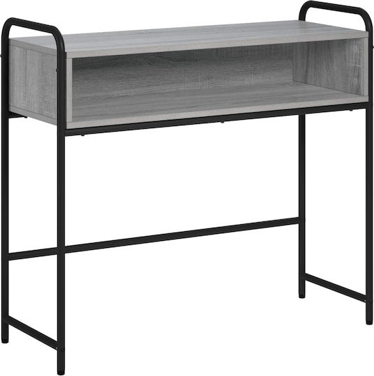 Konsolentisch aus Holz und Metall Grau L90xB33xH80,5 cm