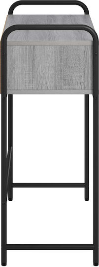 Konsolentisch aus Holz und Metall Grau L90xB33xH80,5 cm