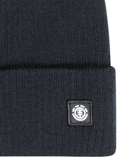 Beanie Γυναικείος Σκούφος με Rib Πλέξη σε Μαύρο χρώμα
