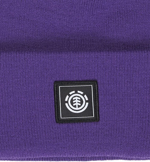 Women's Knitted Beanie in Purple
