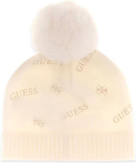 Unisex Pom Pom Knitted Beanie in Black
