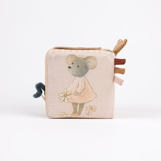 Fabric Activity Cube with Sounds for Newborns