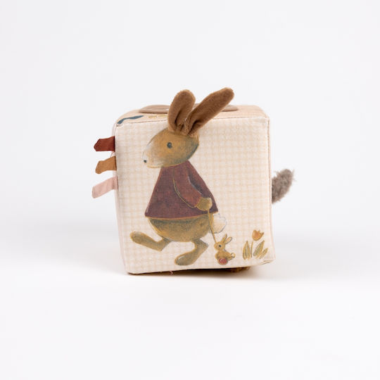 Fabric Activity Cube with Sounds for Newborns