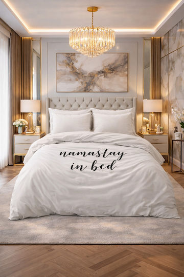 Sleeptime Подредба Плик За Завивка 140x220см Единичен с Калъфка Бял