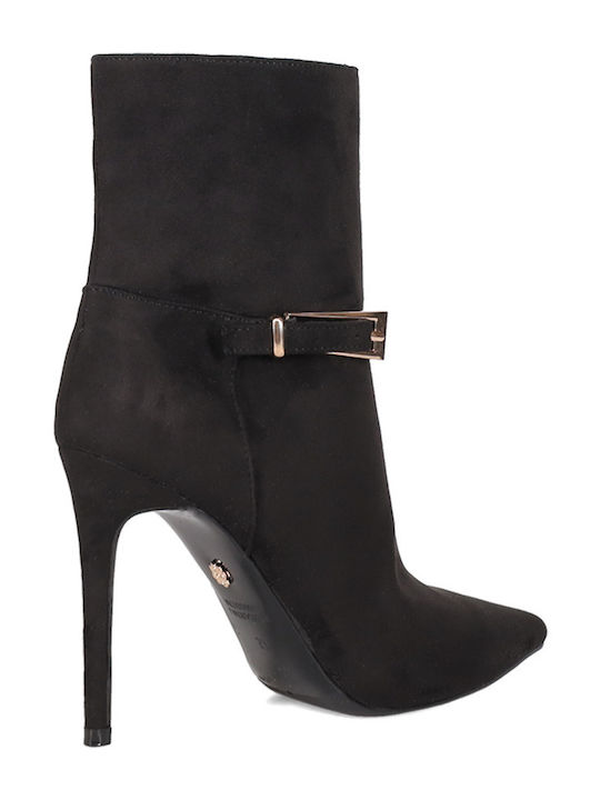 Suede Women's Ankle Boots Black
