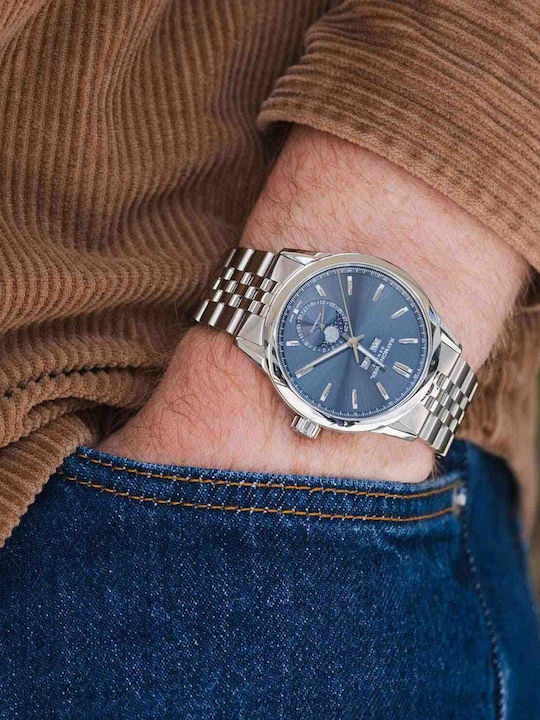 Freelancer Men's Watch 40mm Automatic with Silver Stainless Steel Bracelet