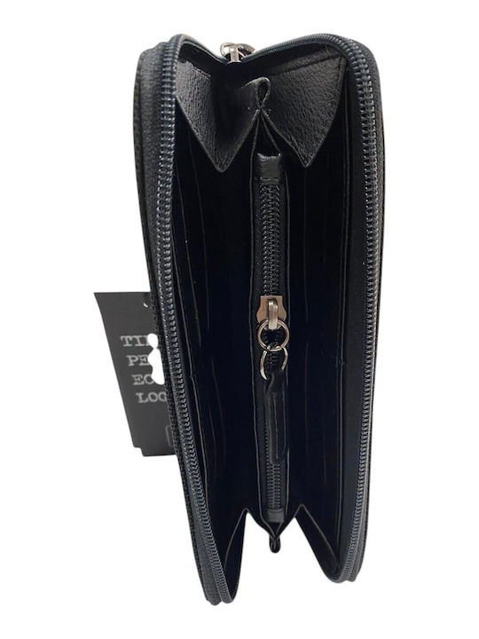 Alba Large Leather Women's Wallet Black