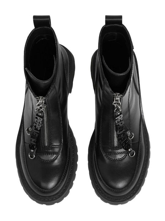Дамски кожени боти Black