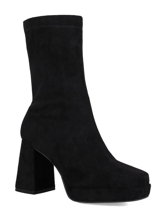 Black Suede Women's Ankle Boots