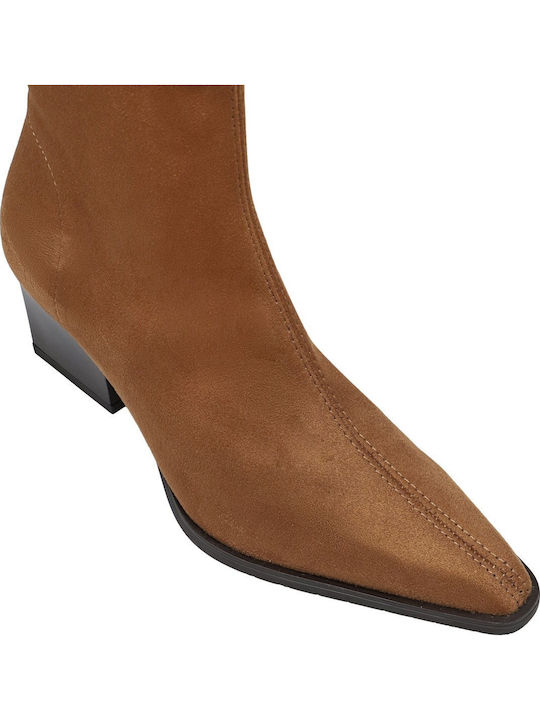 Women's Ankle Boots with Medium Heel Suede 38 Cuero