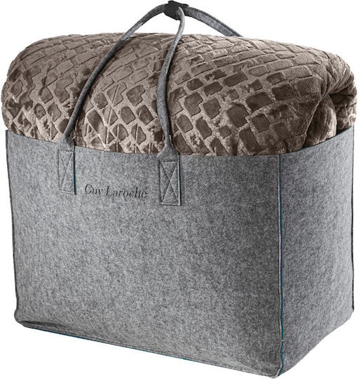 Guy Laroche King Size Sherpa Comforter 260x240 cm Surreal Cocoa