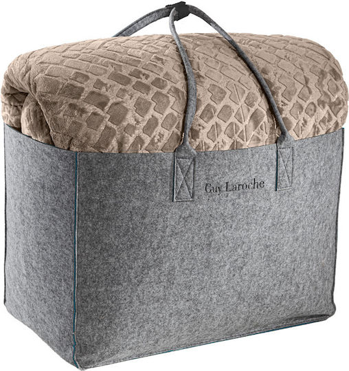 Guy Laroche Sherpa Comforter Set Single 160x240cm Surreal Natural 530 GSM