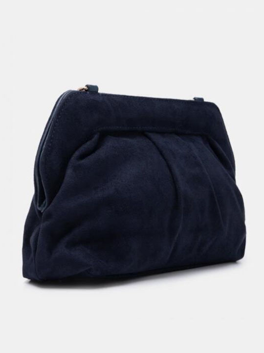 Women's Clutch Suede Dark Blue