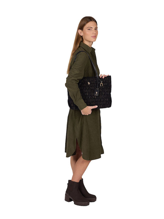 Women's Black Shopper Bag