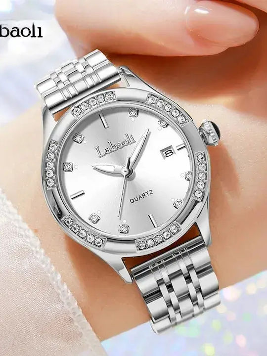 Women's Battery-Powered Watch with Silver Stainless Steel Bracelet Women's Battery-Powered Watch with Silver Stainless Steel Bracelet