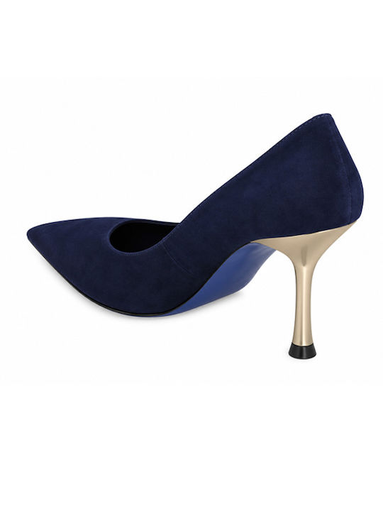 Blue Suede Heels
