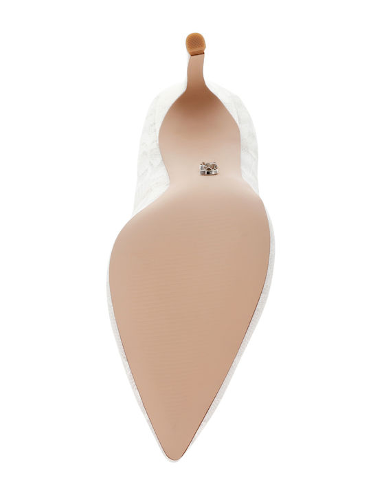 White High-Heel Pumps
