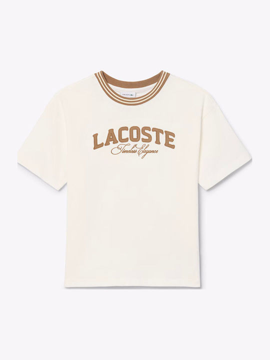 Lacoste тениска Бежова