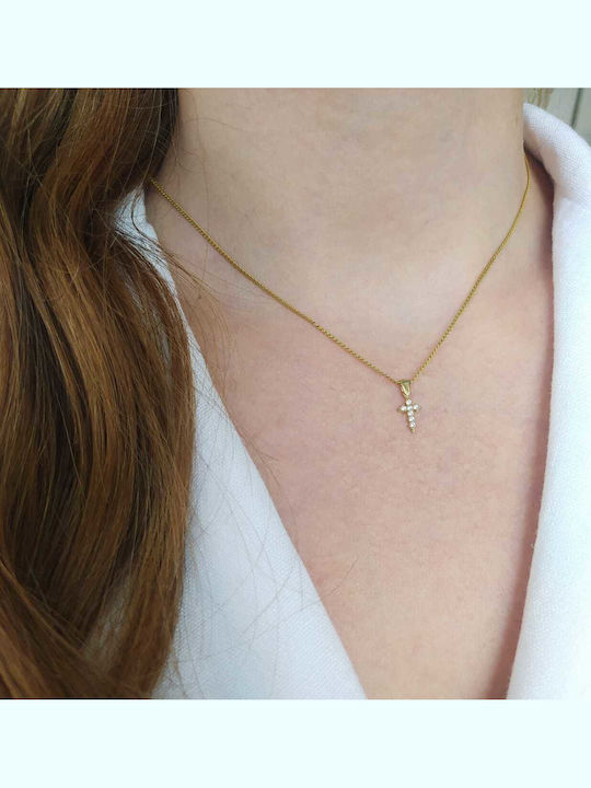 Dio Jewellery Lab Ασημένιος Σταυρός Επιχρυσωμένος Dio Jewellery Lab Ασημένιος Σταυρός Επιχρυσωμένος
