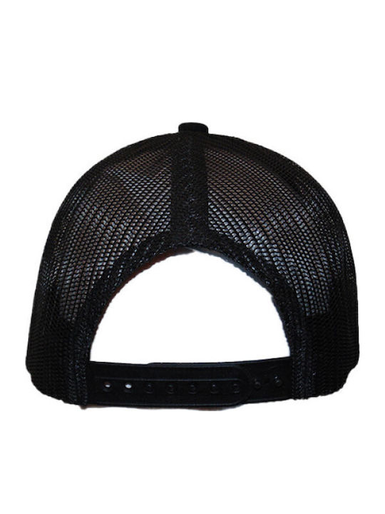Καπέλο Jockey Trucker 3d Κέντημα Logo Μπλε Takeposition Μαύρο 6 Panel Unisex Μαύρο 56-58cm