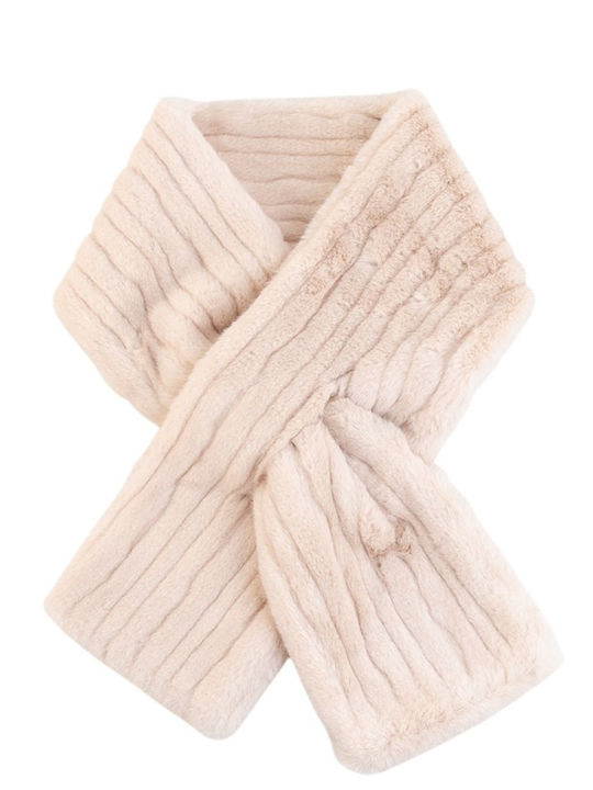 Women's Brown Faux Fur Neck Warmer Scarf