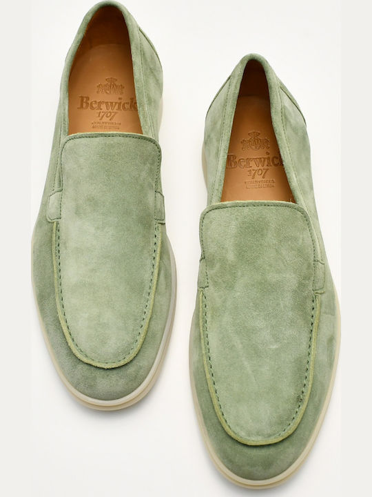 Herren-Loafers aus Beigem Wildleder