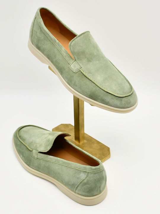 Herren-Loafers aus Beigem Wildleder