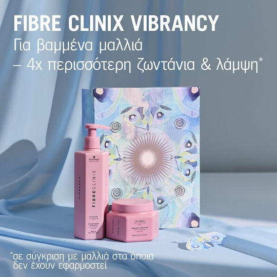 Fibre Clinix Vibrancy Σετ Θεραπείας Μαλλιών για Βαμμένα Μαλλιά με Σαμπουάν 2τμχ