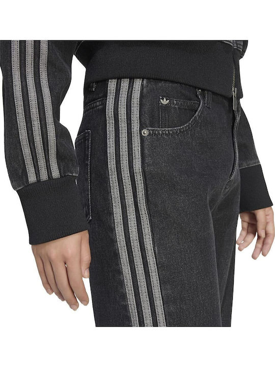 Firebird Γυναικείο Jean Παντελόνι Mid Rise σε Ίσια Γραμμή Μαύρο