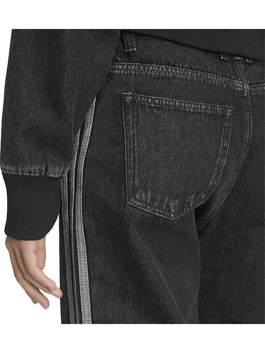 Firebird Γυναικείο Jean Παντελόνι Mid Rise σε Ίσια Γραμμή Μαύρο