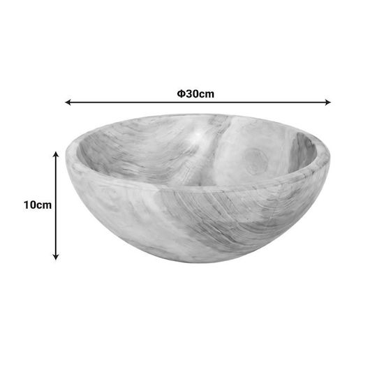 Pakketo Bol Decorativ Din Lemn Auriu 30x30x10cm