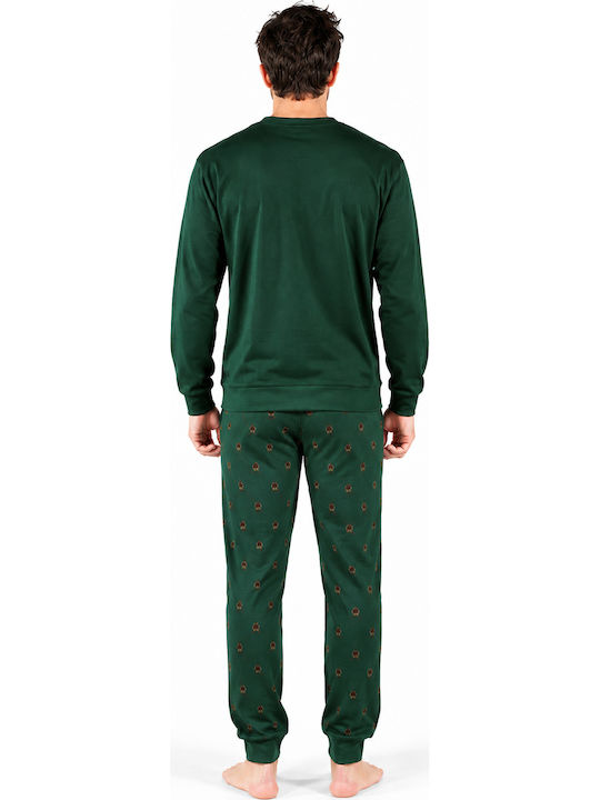 Paul Martin Winter Men's Pyjamas in Cypress Green