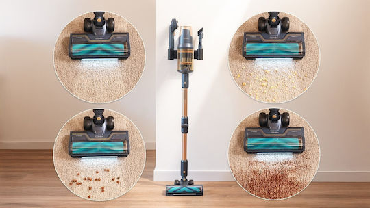 Cecotec Rockstar Rechargeable 2 in 1 Stick & Handheld Vacuum 33.6V Gold