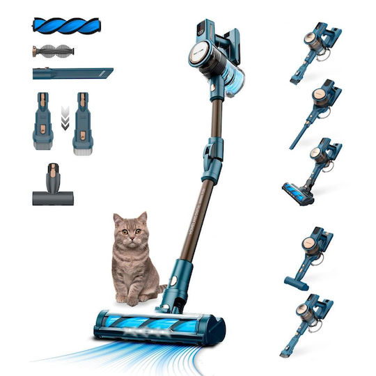 Taurus Homeland Digital Animal Flex Rechargeable 2 in 1 Stick & Handheld Vacuum 29.4V Blue