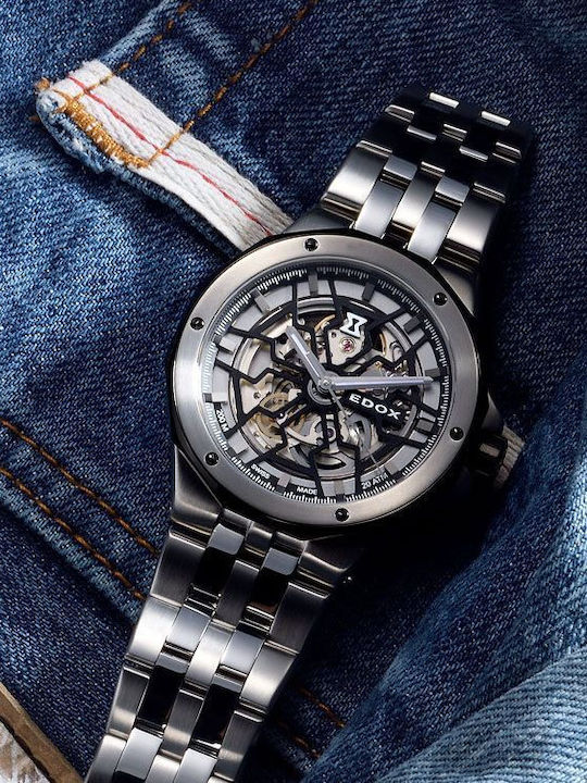 Delfin Mecano Men's Watch 43mm Automatic with Silver Stainless Steel Bracelet