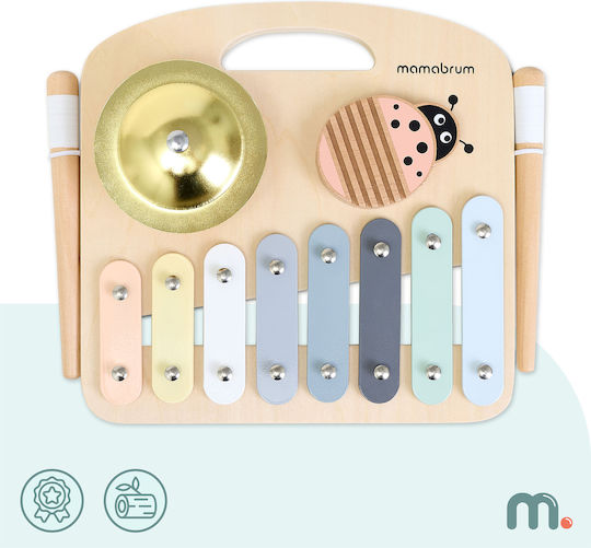 Musikinstrument aus Holz mit Musik und Sounds