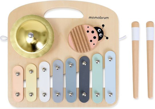 Musikinstrument aus Holz mit Musik und Sounds