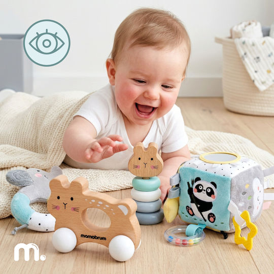 Sensorisches Holzspielzeug mit Geräuschen für Babys ab 9 Monaten