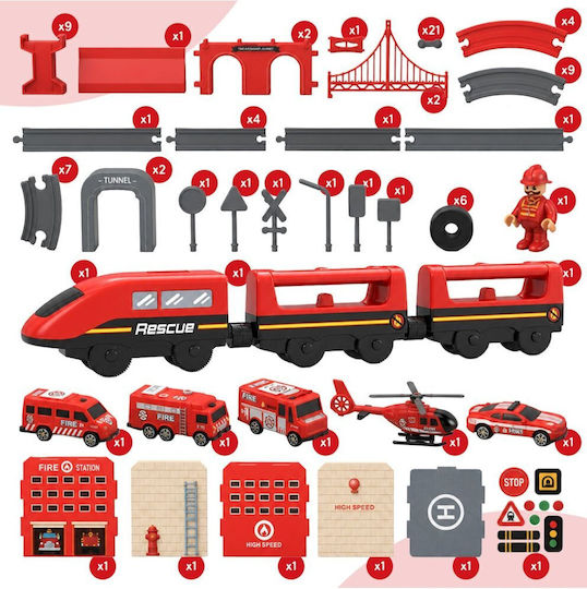 Fire Truck Track for Ages 1.5+