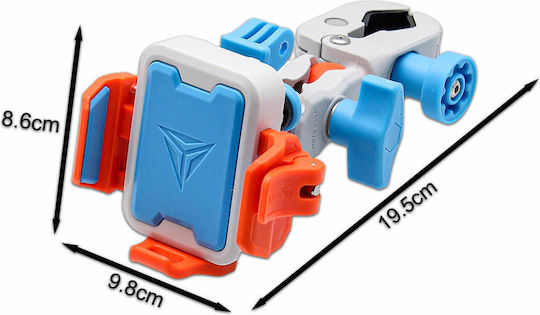 Motowolf Motorcycle Phone Mount with Adjustable Arm for Handlebar