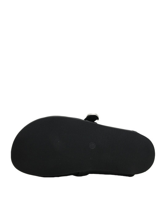 Mules din Piele cu Toc în Culoarea Neagră