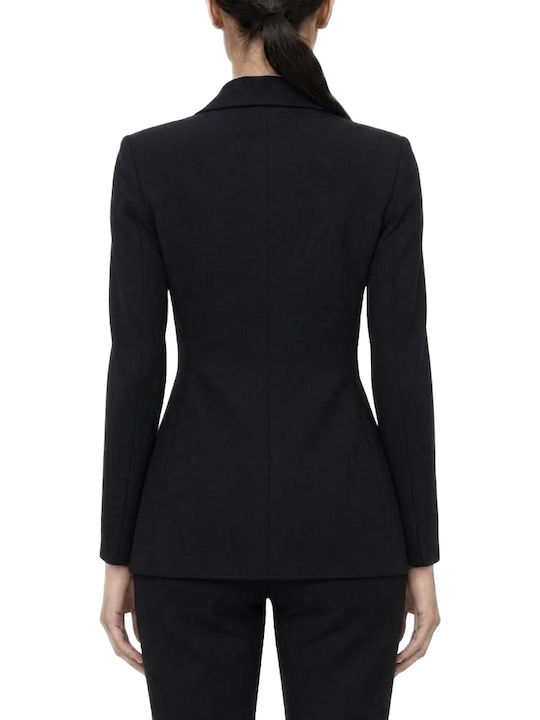 Matchbox Women's Waisted Black Blazer