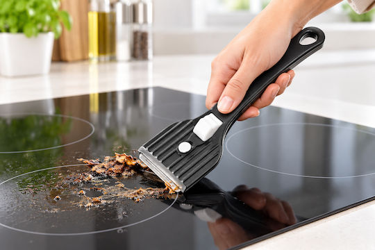 Fackelmann Plastic Ceramic Hob Scraper Grey
