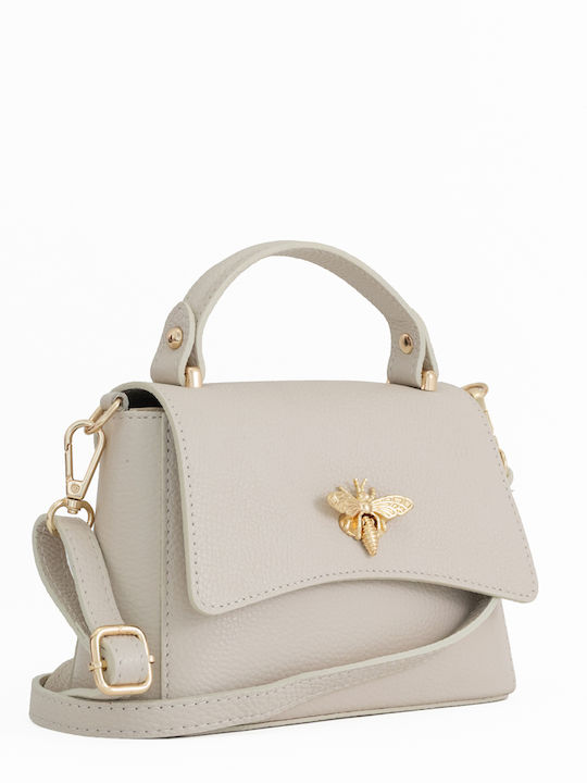 Damen-Ledertasche mit Klappe Braun Chocolate