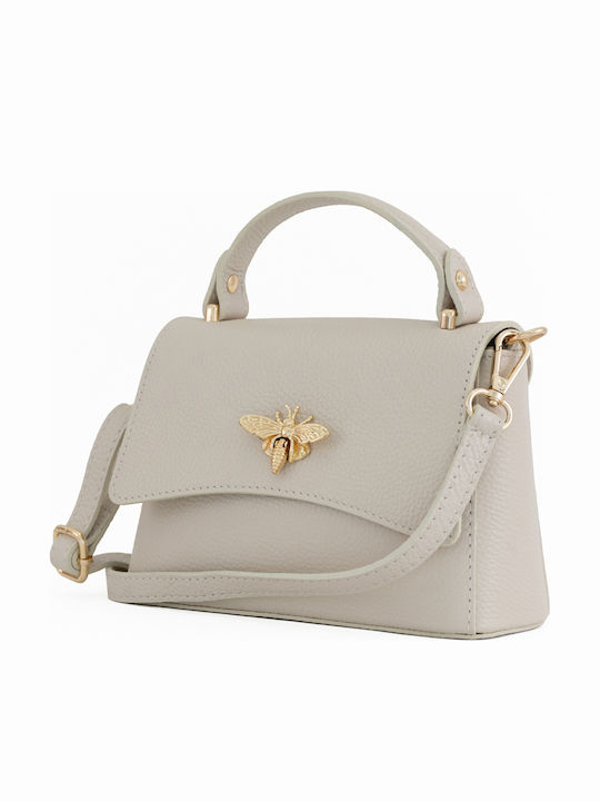 Damen-Ledertasche mit Klappe Braun Chocolate