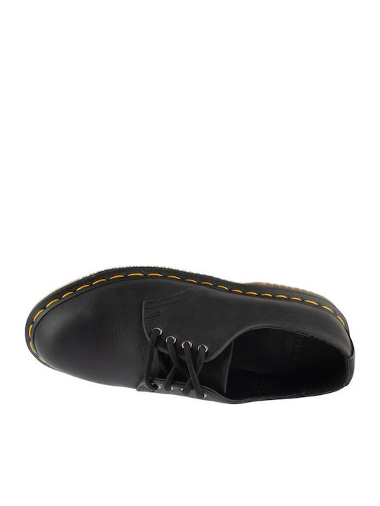 Daphny 4 Eye Leder-Damen-Oxfords in Schwarz