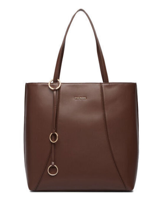 Damen-Tote-Tasche Dunkelbraun