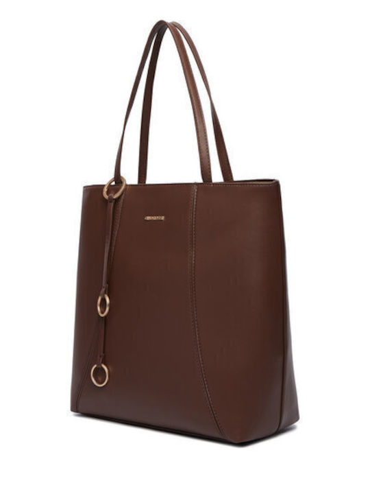 Damen-Tote-Tasche Dunkelbraun